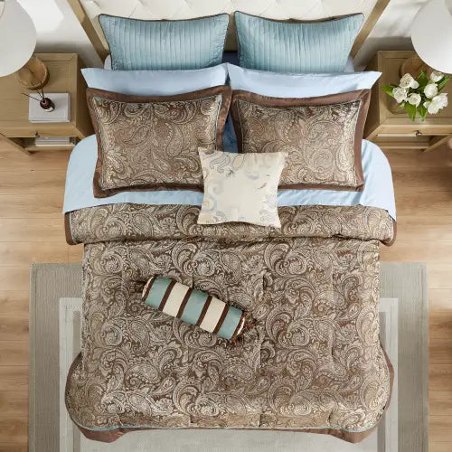 12 Piece Comforter Set With Cotton Bed Sheets