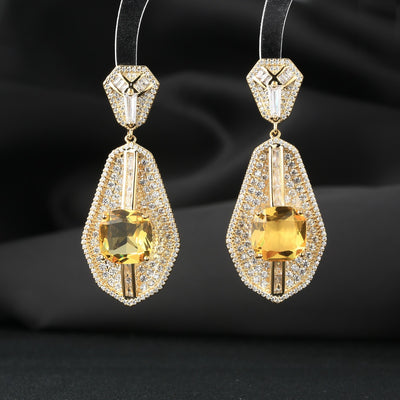 Palace Style Zircon Earrings