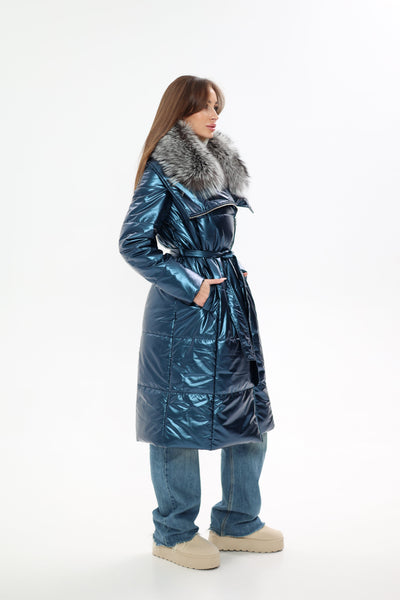 Genuine Silver Fox Fur Freudenberg Comfortemp® Coat