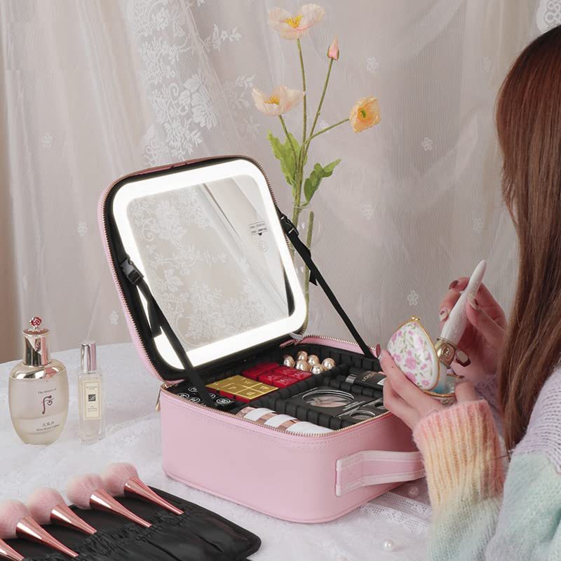 LED Mirror Water-proof Makeup Case