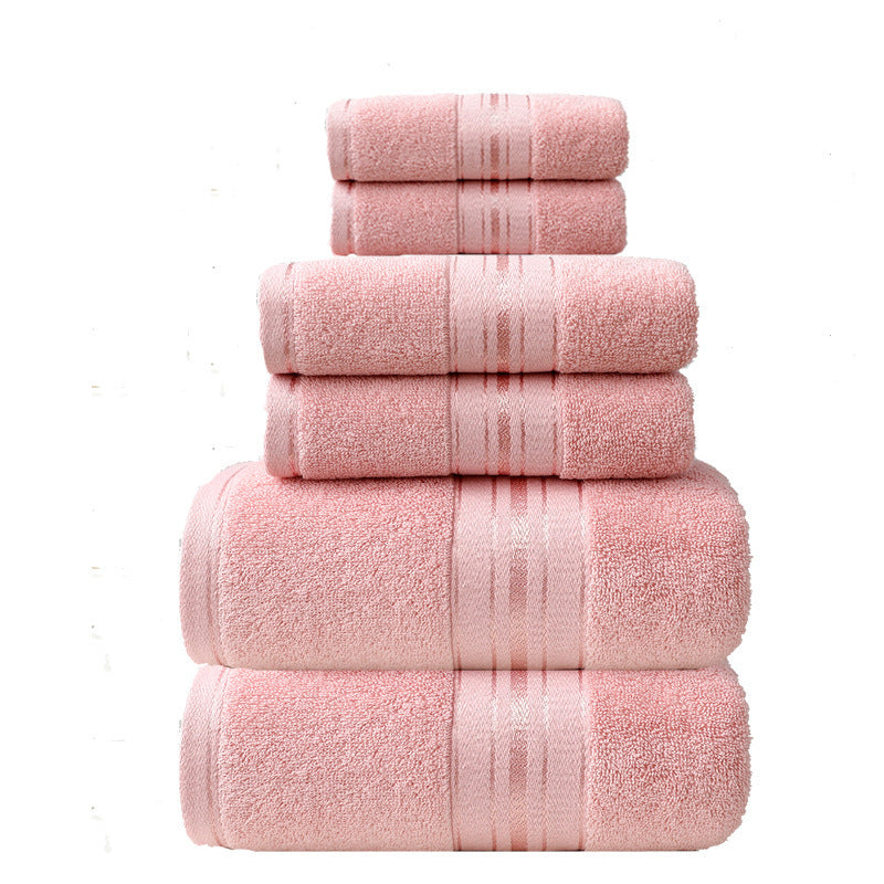 Cotton & Glossy Satin Towel Set