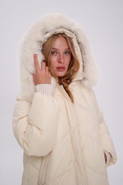 Genuine Polar Fox Thinsulate™ Coat