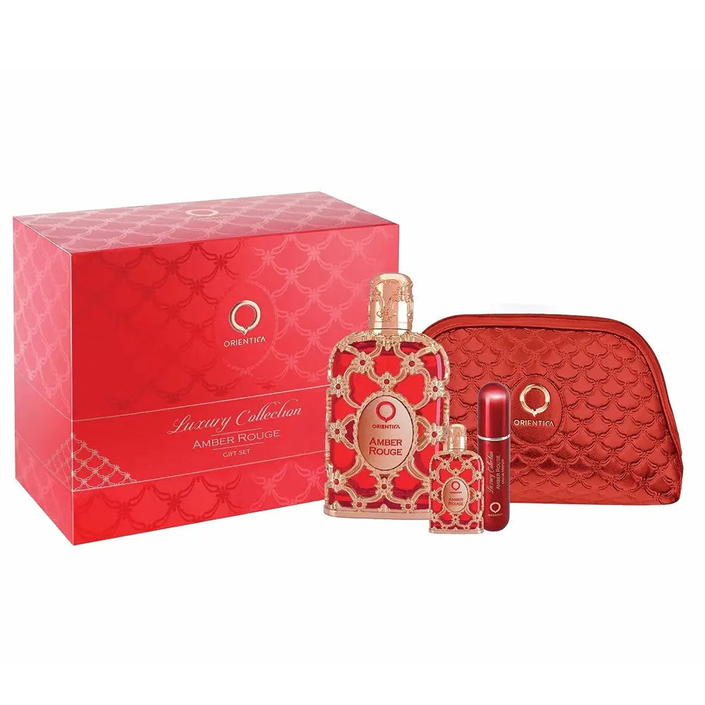 Amber Rouge By Orientica Unisex (4pc Gift Set)