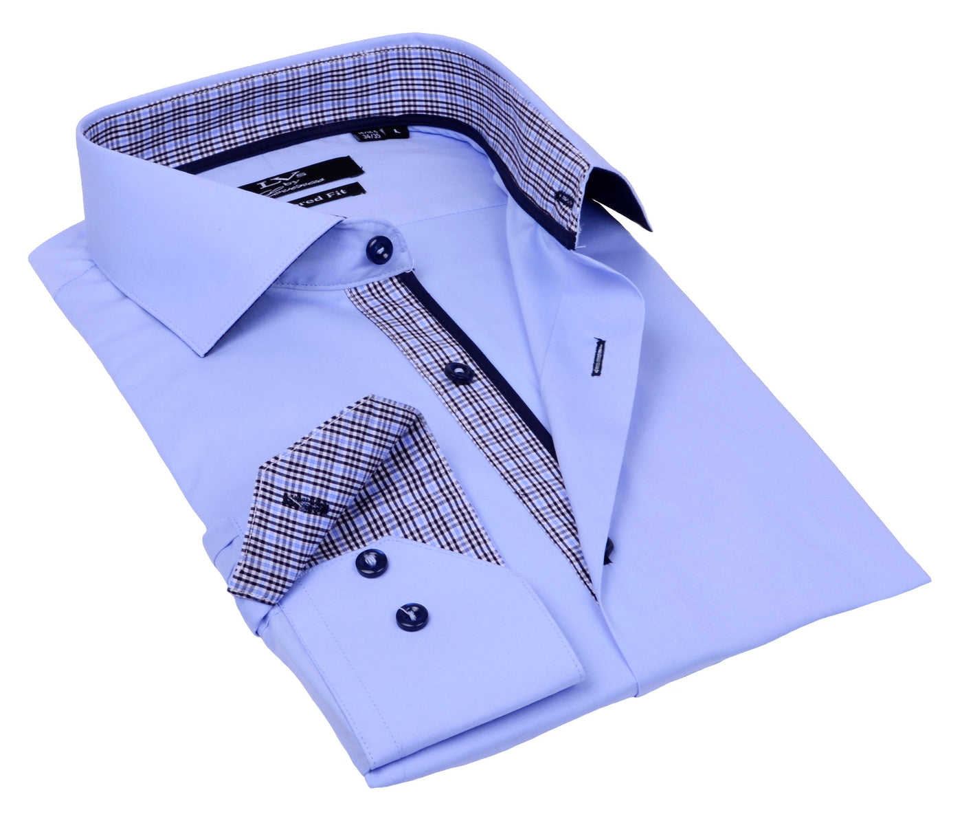 Button-Up Shirt //  - Tailored Fit - contrast  trimming - final sale