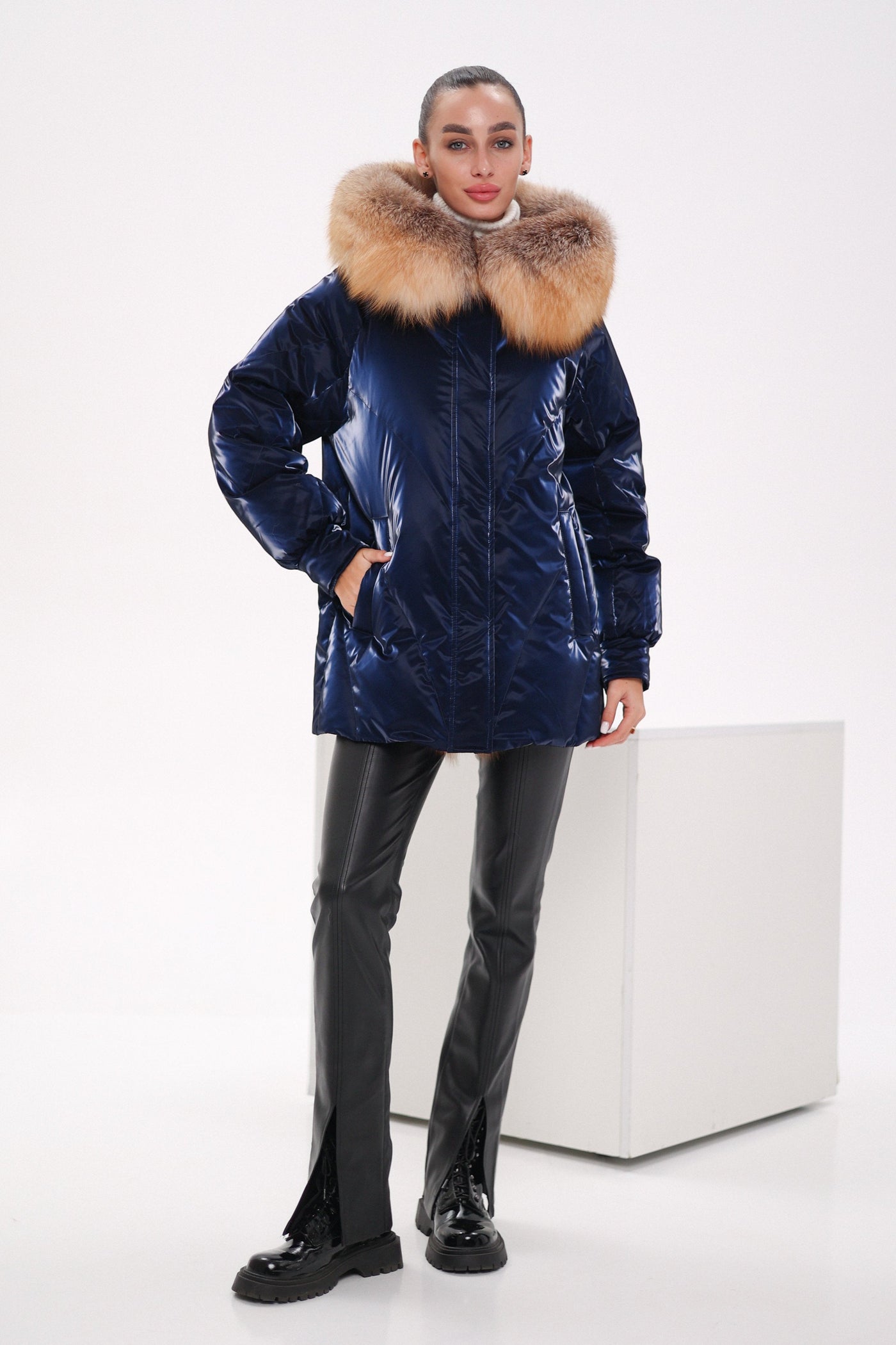 Genuine Red Fox Premium Down Fill Vinyl Parka