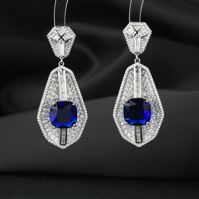 Palace Style Zircon Earrings