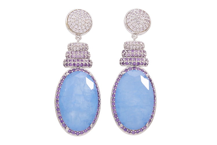 Sapphire Oval Earrings