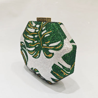 Green Leaf Diamond Clutch