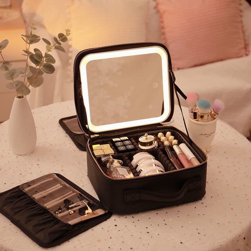 LED Mirror Water-proof Makeup Case