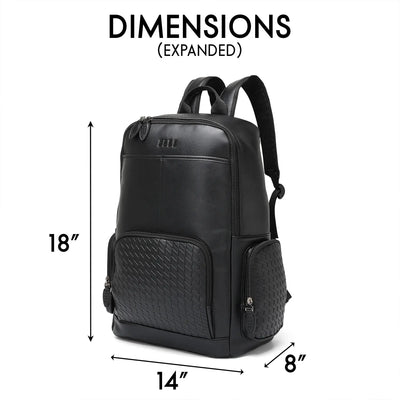 Leisure Luxe 27L Vegan Leather Backpack
