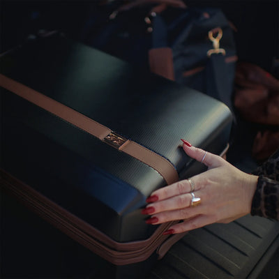 Luxe Journey Expandable 5 Piece Retro Luggage Set