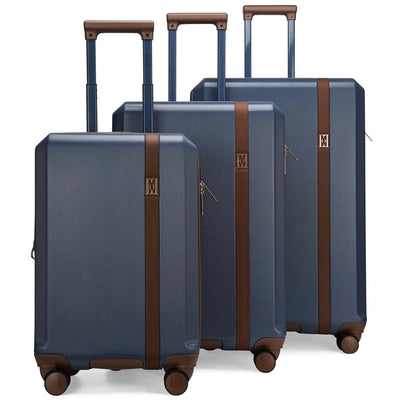 Luxe Journey 3 Piece Expandable Retro Luggage Set