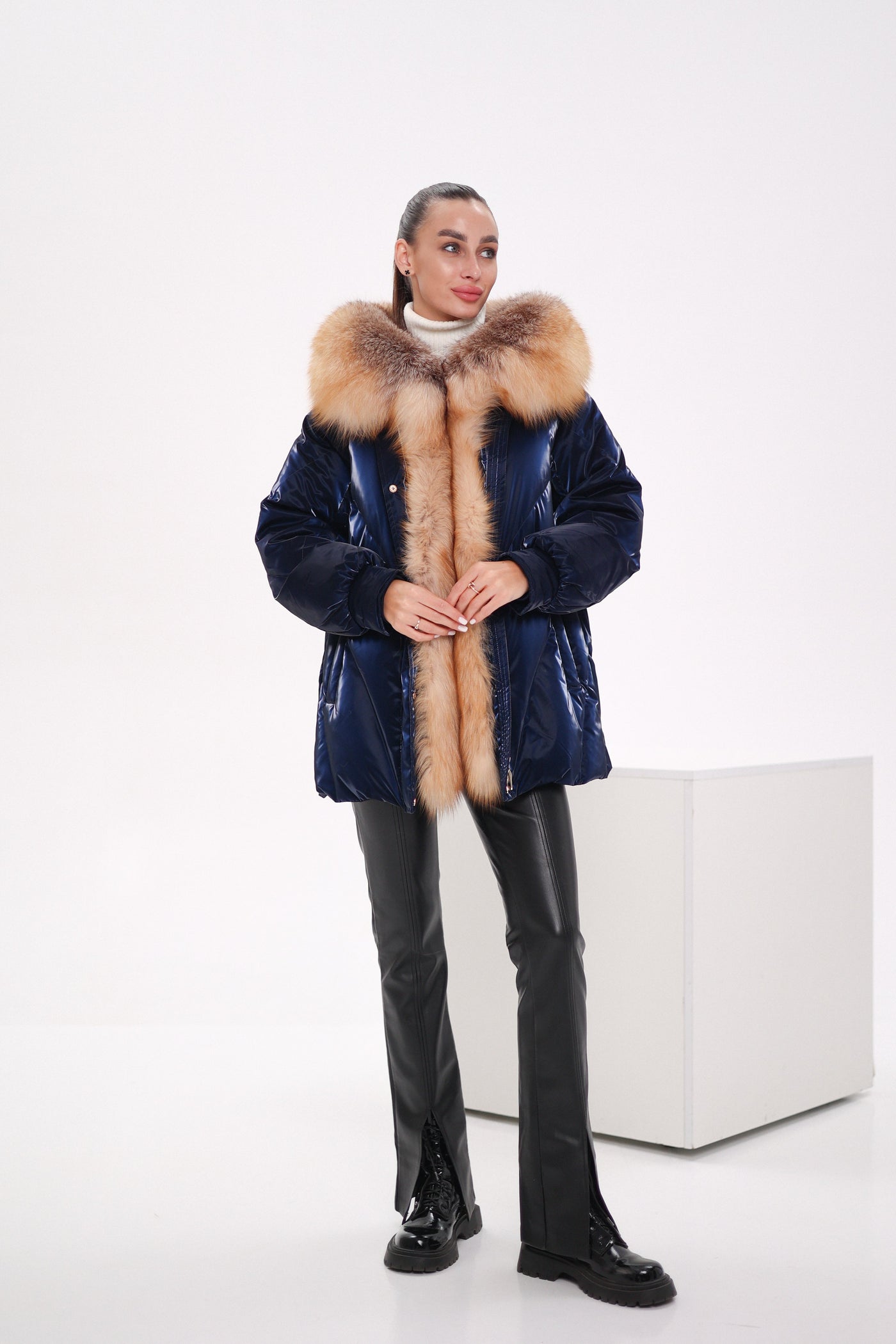 Genuine Red Fox Premium Down Fill Vinyl Parka