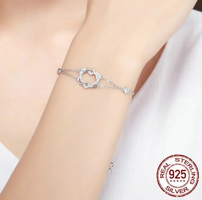 Love pure silver bracelet S925