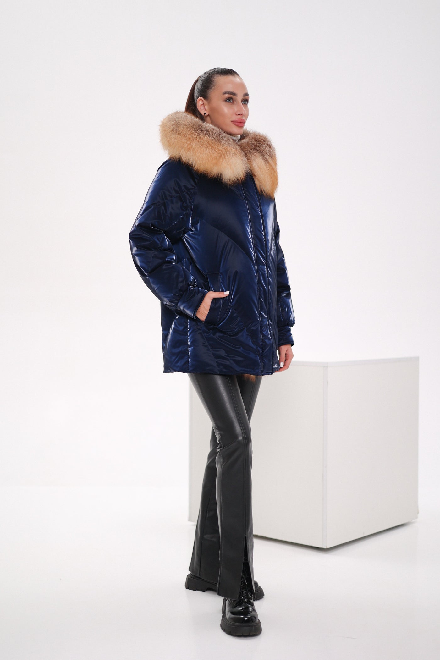 Genuine Red Fox Premium Down Fill Vinyl Parka