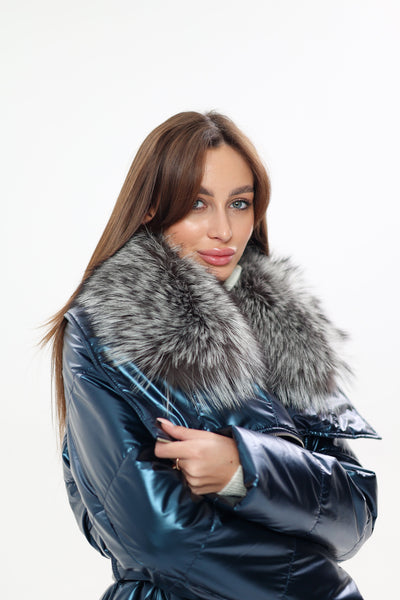 Genuine Silver Fox Fur Freudenberg Comfortemp® Coat