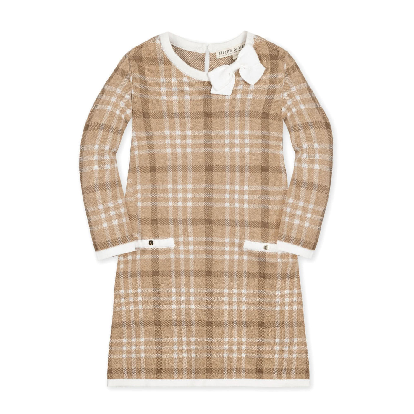 Organic Bow Sweater Dress