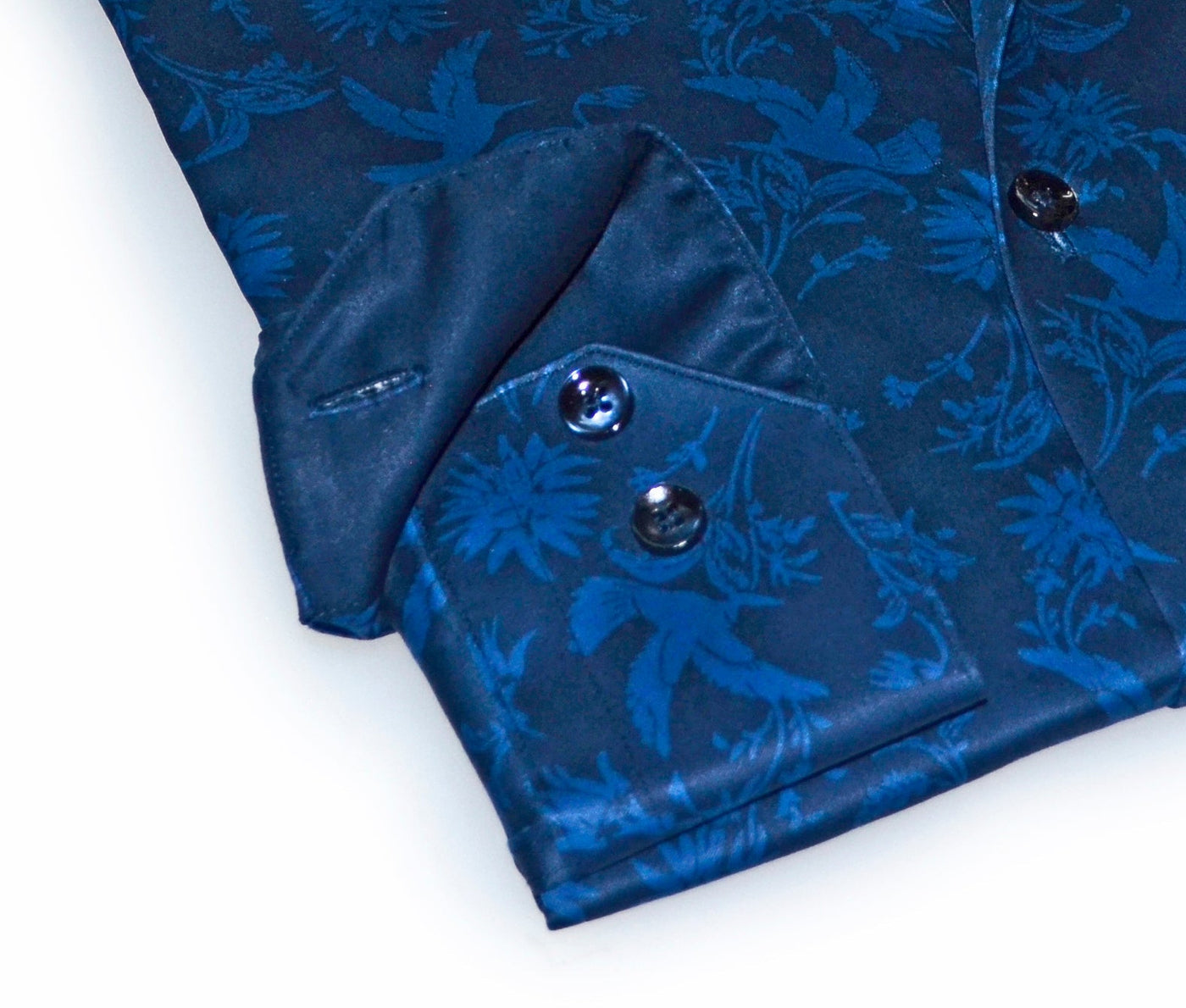 James  Button-Up Shirt With Contrast Details // Navy // Contemporary Fit (Regular)- final sale