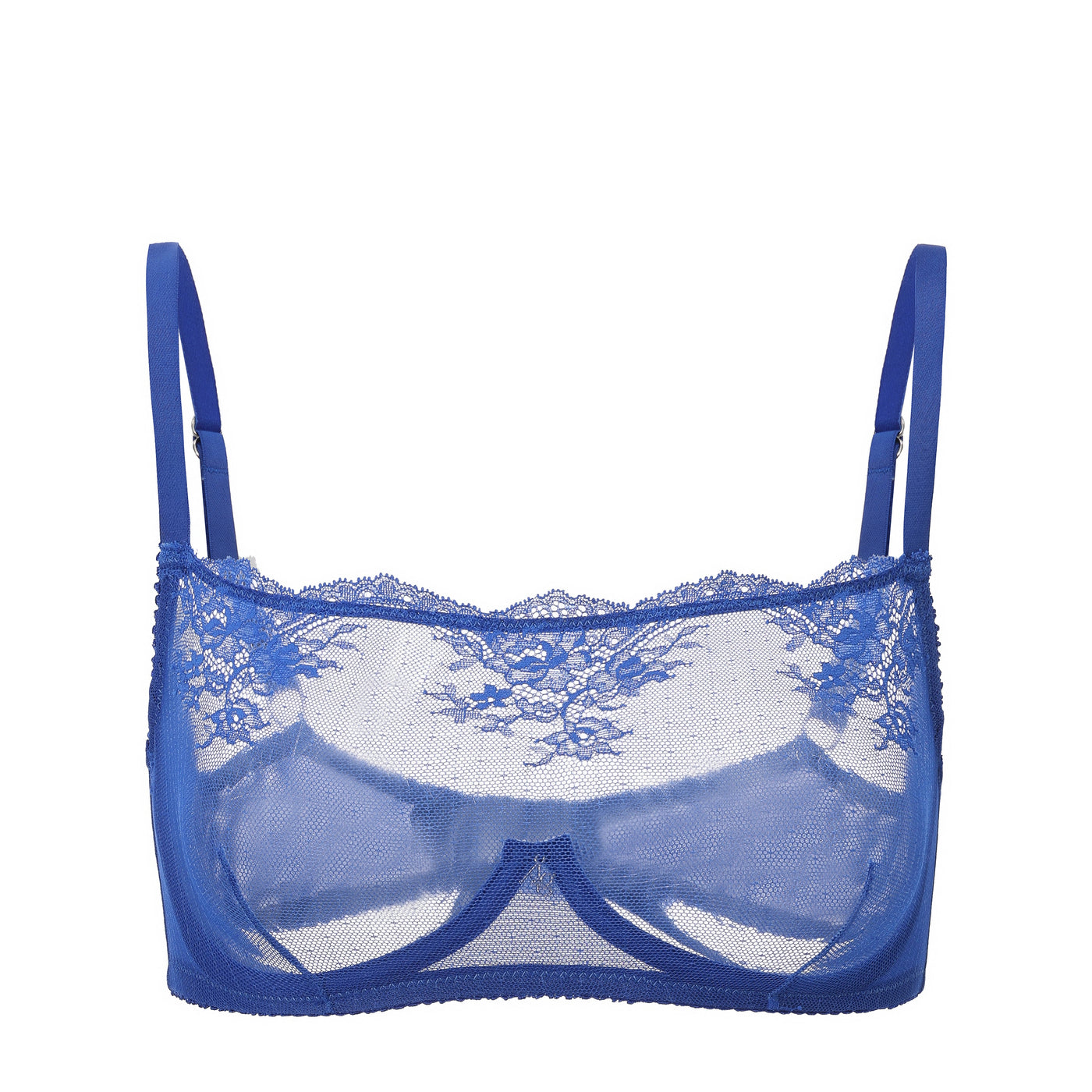 Kim High Neck Sheer Lace Underwire Bra