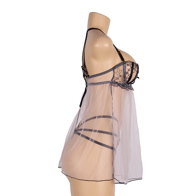 Push up Mesh Lace Nightdress