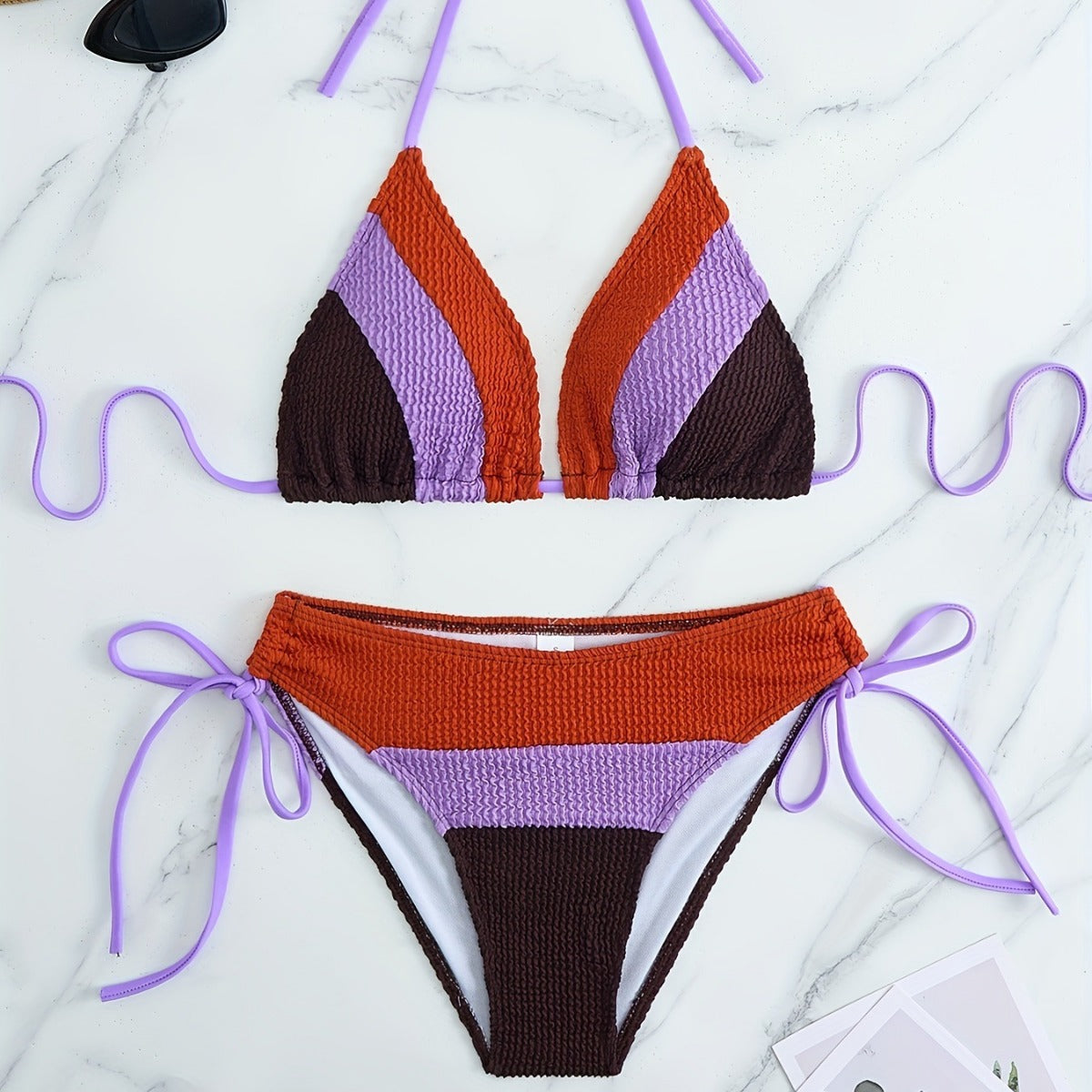 Tri-color Swimsuit Bikini