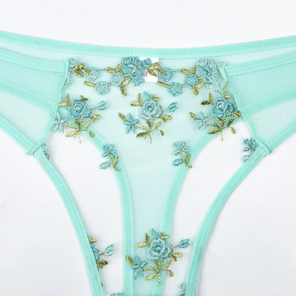 Two Piece Floral Embroidery Set