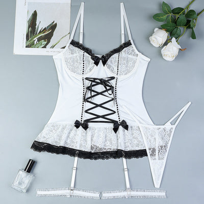 Lace French Maid Lingerie Set