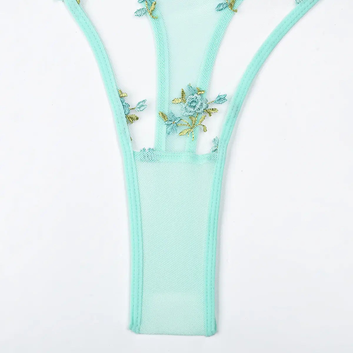 Two Piece Floral Embroidery Set