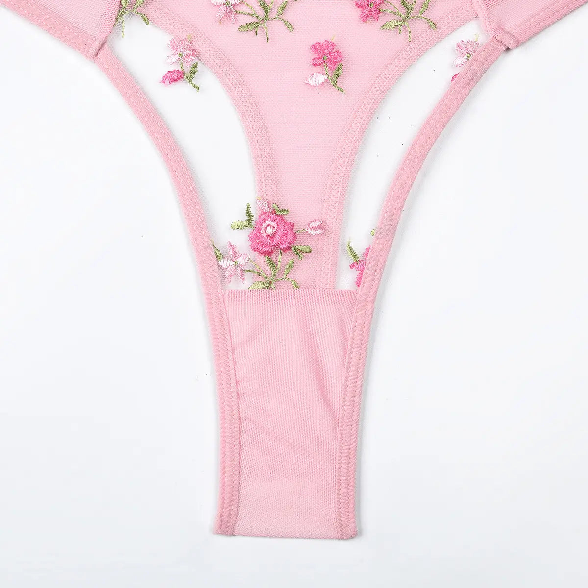 Two Piece Floral Embroidery Set