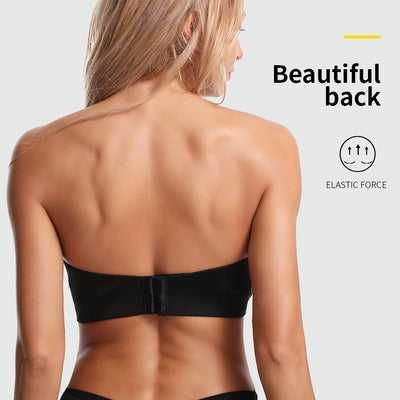 Strapless Non-slip Front Buckle Pushup Bra