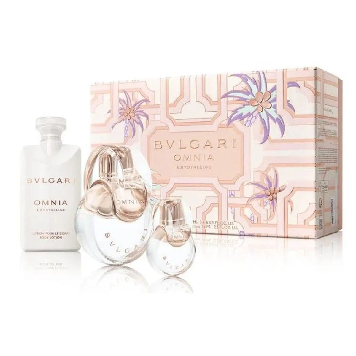 Omnia Crystalline By Bvlgari For Women (3pc Gift Set)