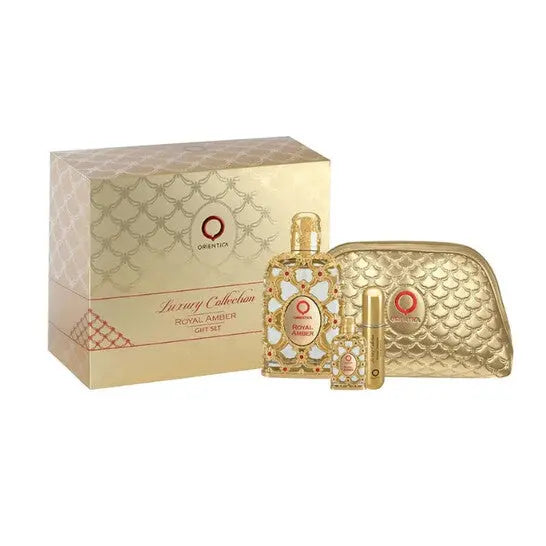 Royal Amber By Orientica  For Women (4pc Gift Set)