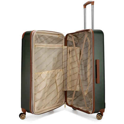 Vintage 3 Piece Expandable Retro Luggage Set