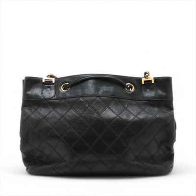 Chanel Lambskin Black Quilted Shoulder Bag 0 Series #3752