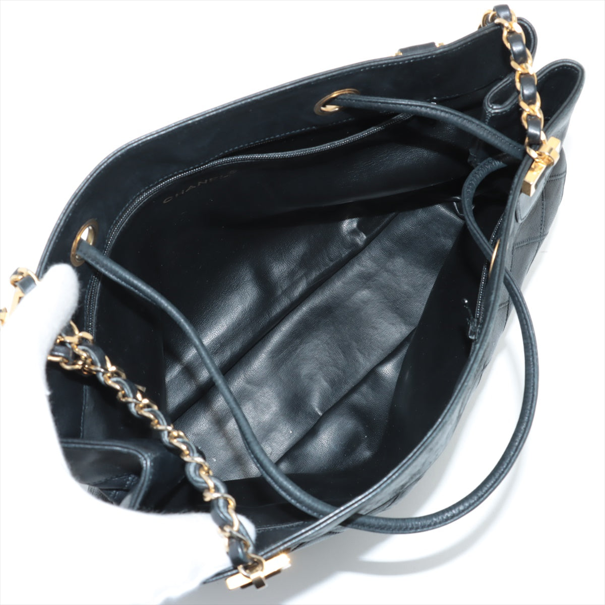Chanel Lambskin Black Quilted Shoulder Bag 0 Series #3752