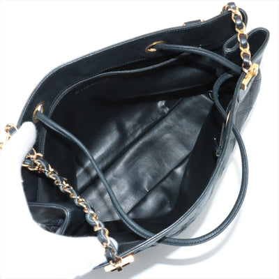 Chanel Lambskin Black Quilted Shoulder Bag 0 Series #3752