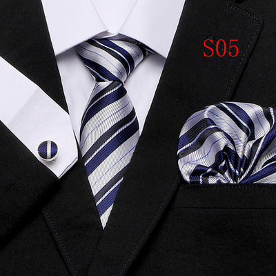 Paisley Series European And American Three-piece Tie Set