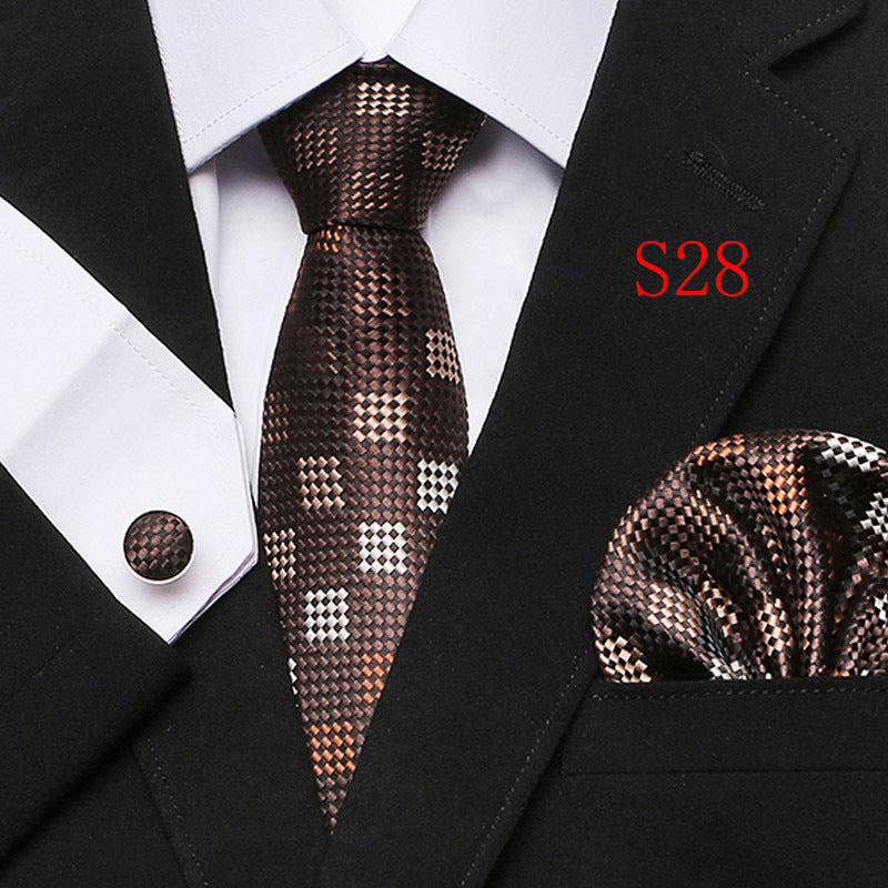 Paisley Series European And American Three-piece Tie Set