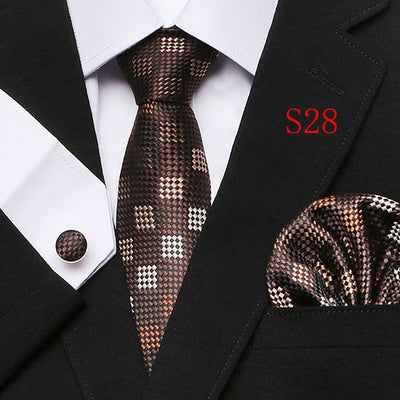 Paisley Series European And American Three-piece Tie Set