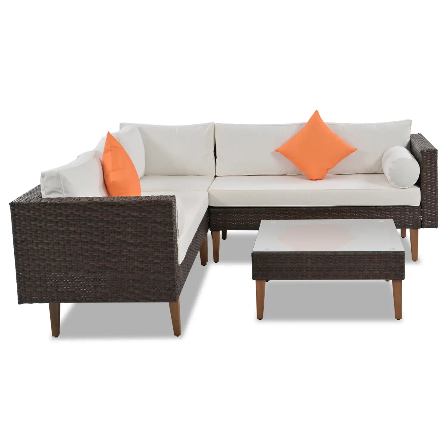 4-Piece Outdoor Wicker Sofa Set