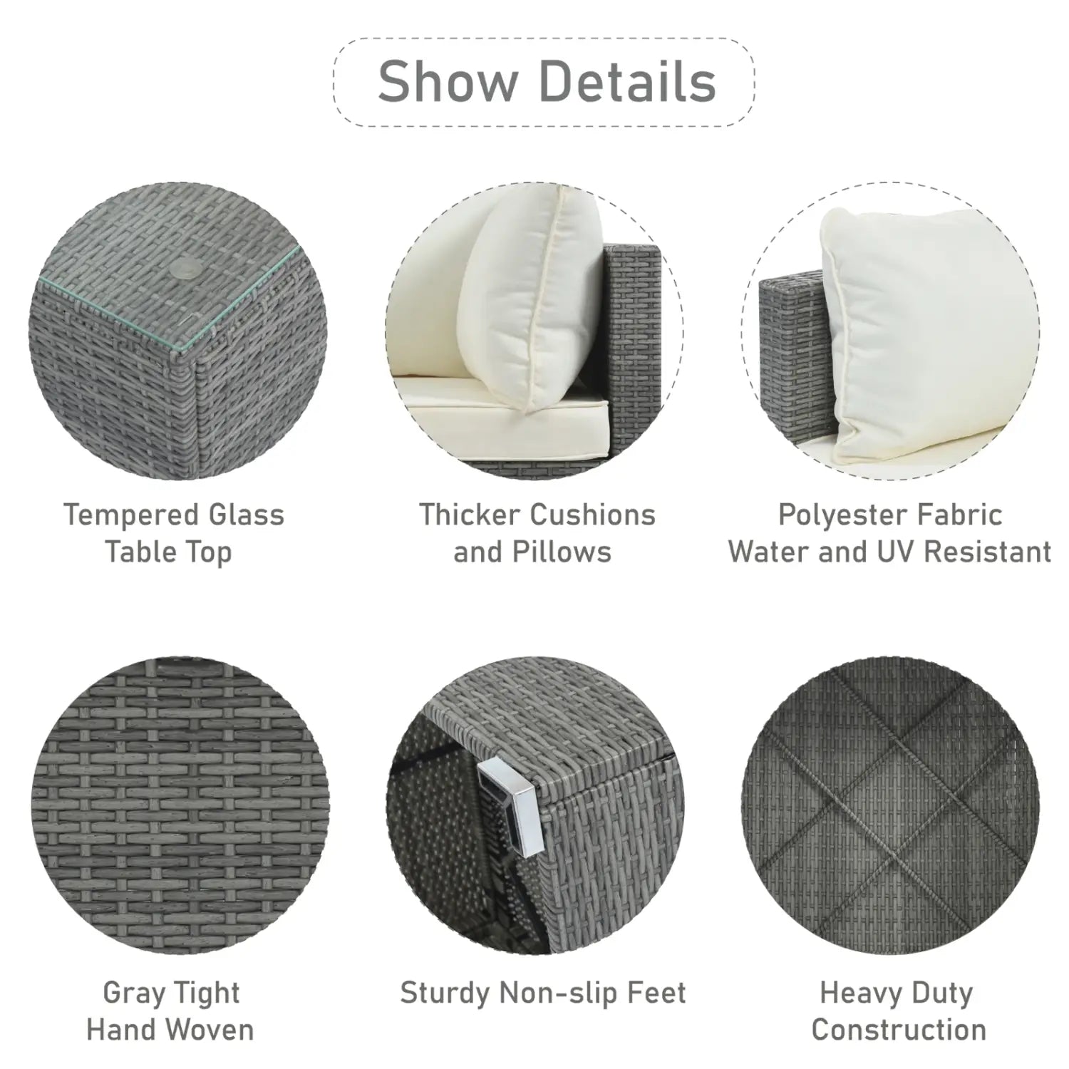 8-Pc Outdoor Patio Furniture Set