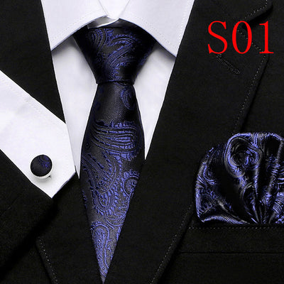 Paisley Series European And American Three-piece Tie Set