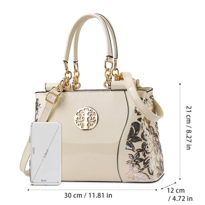 The Royal Patent Leather Handbag