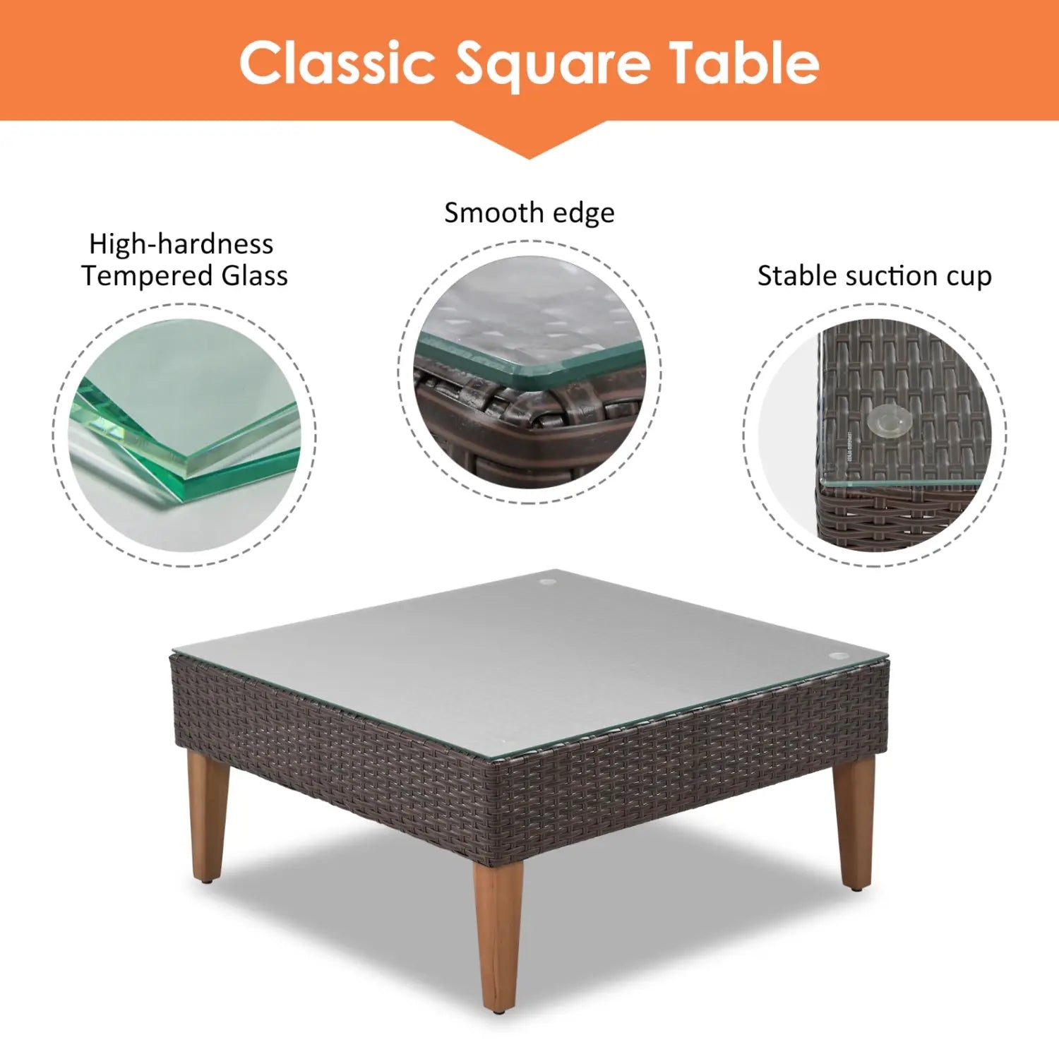 4-Piece Outdoor Wicker Sofa Set