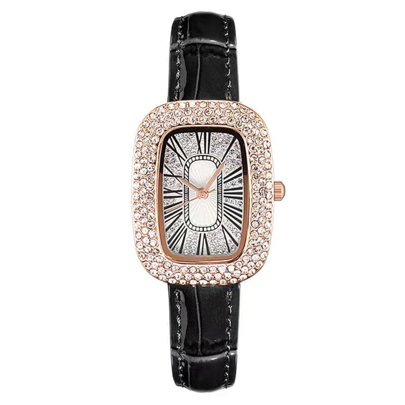 Women’s Encrusted Faux Leather Watch