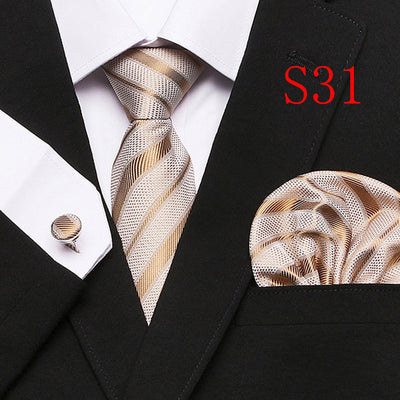 Paisley Series European And American Three-piece Tie Set