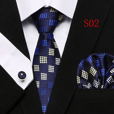Paisley Series European And American Three-piece Tie Set
