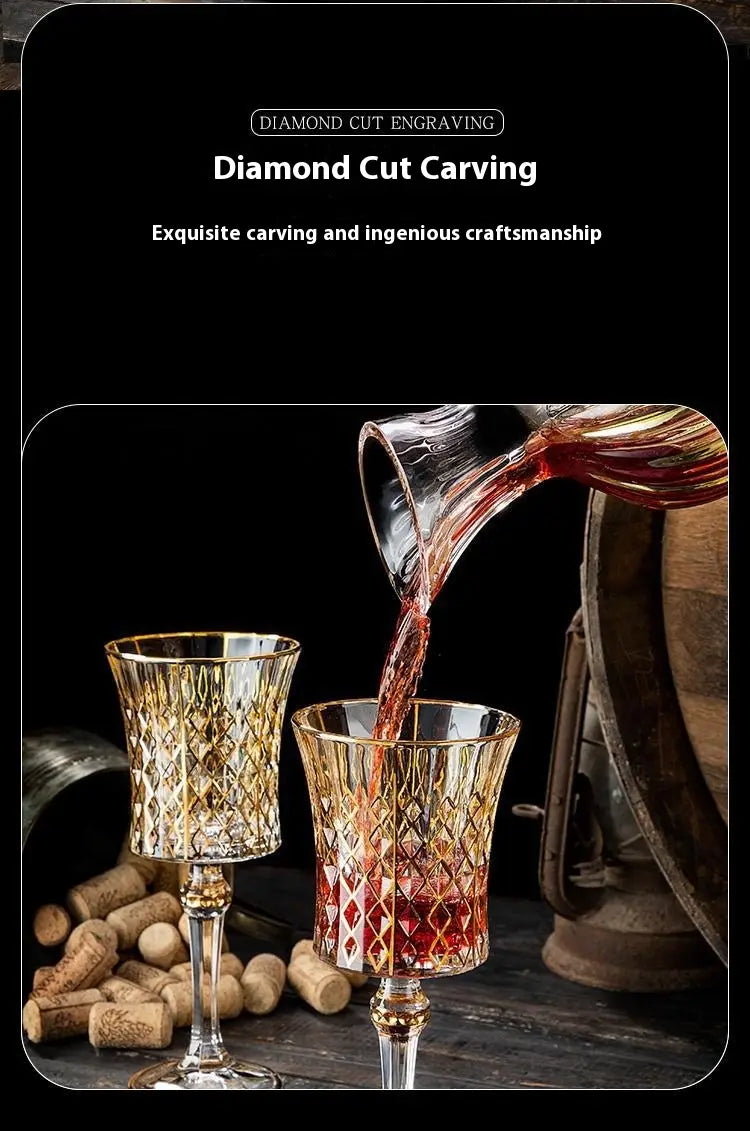 Red Wine Goblet Decanter Set