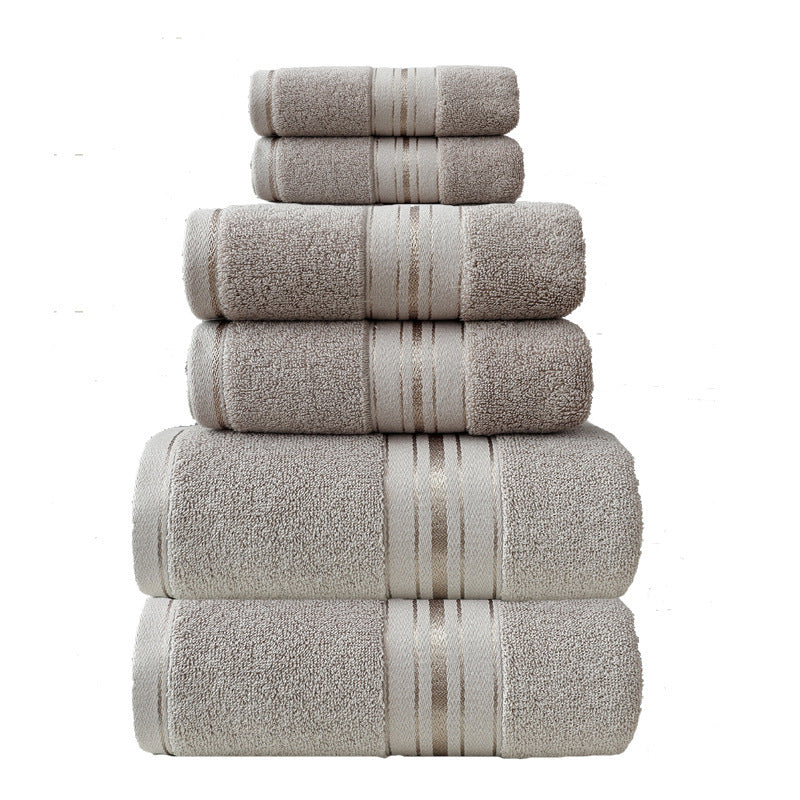 Cotton & Glossy Satin Towel Set