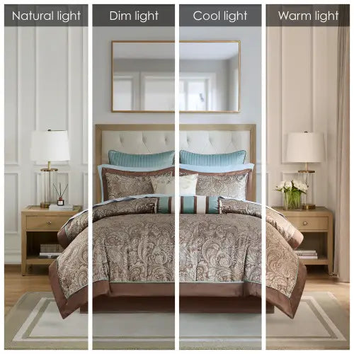 12 Piece Comforter Set With Cotton Bed Sheets